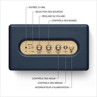 Marshall - Acton III Haut-parleur Bluetooth sans fil - Bleu nuit-Une approche plus durable : Acton III a la musique à cœur et l’environnement en tête. Cette nouvelle génération adopte une approche plus durable grâce à une conception sans PVC composée de 70 % de plastique recyclé et uniquement de matériaux véganes