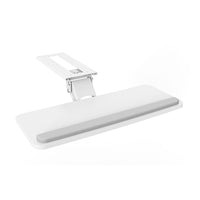 ShoppingAll - Plateau à clavier réglable sous le bureau avec tiroir coulissant de 25 po L x 9,8 po P - Blanc-Ajustement ergonomique en hauteur : Réglez la hauteur pour une posture de frappe idéale grâce au mécanisme assisté par ressort