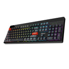 Adesso - EasyTouch 1300 Clavier mécanique RVB – 104 touches, filaire/sans fil/Bluetooth, hot-swappable, QMK/VIA, touche Copilot, USB-C-Connectivité Tri-mode : Passez facilement du mode filaire USB-C au Bluetooth 5.0 et au sans fil 2,4 GHz pour une compatibilité maximale avec vos appareils