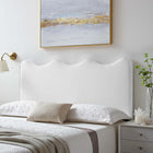 Modway - Athena Performance Velvet Tête de lit complète/Queen, Blanc-Assemblée requise