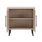 Manhattan Comfort - Jodie 31,1 po Buffet d’Appoint Style Mid-Century Modern - Chêne Blanchi-Bois: Nettoyage: Dépoussiérez avec un chiffon doux et sec ou utilisez un chiffon en microfibre. Pour un nettoyage en profondeur, utilisez un nettoyant et un produit de polissage spécifiques au bois. À éviter: Les produits chimiques agressifs, l’humidité excessive ou les chiffons abrasifs. Entretien: Gardez à l’abri de la lumière directe du soleil et éloigné des sources de chaleur ou de froid extrêmes pour éviter tout