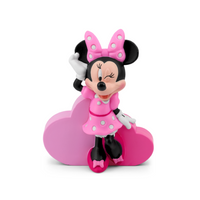 tonies -  Disney Minnie Mouse Clubhouse figurine Tonie - Anglais-Liste des titres (en anglais) : 1. Hot Dog 2. Minnie Mouse Clubhouse 3. If You're Happy and You Know It 4. Minnie's Tune Train 5. Minnie's Dinner Party. Durée totale : 41 mins