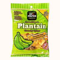 Importations SS Frutas Croustilles de Plantain Naturellment Sucre - 85g - Paquet de 50-Produit de l'equateur