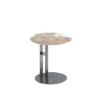 Manhattan Comfort - Table d’appoint moderne glamour Alondra 19,68 po - Noir-Table d’appoint moderne pour salon