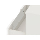 Manhattan Comfort - Table de nuit Rockefeller 20,08" style mi-siècle moderne à 1 tiroir - Blanc-10