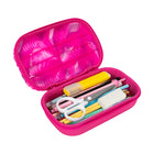 Zipit - Boîte à crayons à dessus silicone vagues – Rose-Garantie du fabricant à vie limitée