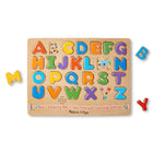Melissa & Doug - Puzzle des Sons de l'Alphabet - 26 Pièces-ASTUCE : Le puzzle dispose de capteurs activés par la lumière ; pour de meilleurs résultats, exposez le capteur en retirant une pièce dans une pièce bien éclairée, puis faites jouer le son en remplaçant la pièce dans le panneau