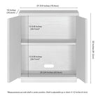 Hudson&Canal - Meuble d'appoint Alston 28 po de largeur - Blanc-8