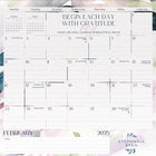 DateWorks - Calendrier Mural Magnétique Familial 16 Mois Sweet Embrace 2025 - 12 po x 12 po - Anglais-16 pages mensuelles détachables avec section de notes pour Septembre 2024 à Décembre 2025.