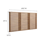 Modway - Render Fixation murale Tête de lit Queen, Noyer-6