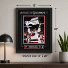 Frameworth - Sebastian Aho 16 po H x 20 po l Cadre signature réplique Carolina Hurricanes Champions de la Coupe Stanley 2026 - Sous licence officielle LNH/AJLNH-6