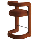 Modway - Winslow Performance Velvet Tabouret de comptoir - Rouille-Entièrement assemblé