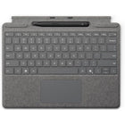 Microsoft - Clavier Surface Pro avec stylo mince SC - anglais - Platine-Esquissez et écrivez naturellement à l’écran avec le Surface Slim Pen, toujours prêt et chargé dans le bac de rangement du clavier