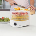 Commercial Chef - Déshydrateur alimentaire, thermostat réglable - blanc-Système de séchage par flux d'air éliminant la rotation des plateaux