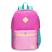 Roots - Sac à dos avec compartiment pour ordinateur portable de 15,6 pouces - 34 L - Rose-Durable : Fabriqué en polyester recyclé pour un design durable.