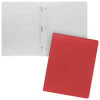 Staples - Couverture de rapport - format lettre - rouge-Couverture de papier avec l'extérieur rouge