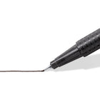 Staedtler - Stylos feutre recyclés triplus 97 recyclé - Noir - Paquet de 6  -Forme triangulaire ergonomique pour une tenue confortable et sans fatigue