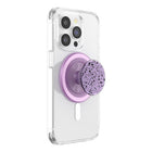 Popsockets - PopGrip pour MagSafe avec bague d'adaptation - Sugar Plum Speckle-Retirez facilement le dessus pour charger votre téléphone sans fil