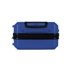 Swiss Mobility - Valise d'enregistrement à coque rigide 26.50po de la collection DXB  - Bleu-Roues doubles pivotantes à 360 degrés pour un roulage fluide et silencieux (8 roues)