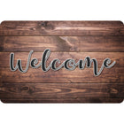 Ashley Productions - The Original Fun Mat - Tapis de Bienvenue - 15 -5" x 23 -5" - Bois Rustique de Bienvenue-Mesure et design : Le tapis de bienvenue en bois rustique mesure 15,5 po x 23,5 po.