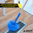 Gritt Commercial - Brosse chasse-toiles avec manche télescopique de 6 pi-Longueur maximale du manche : 6 pi
