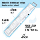 Bell+Howell - Barre lumineuse LED portative rechargeable - 16,5"-Comme on le voit à la télévision, Barre lumineuse Bell + Howell, rechargeable & Super lumineux