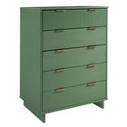 Manhattan Comfort - Granville commode moderne et double commode - vert sauge - ensemble de 2-Base de balai moderne ouverte avec pieds latéraux ajoutant un design de mode sans couture et de la durabilité