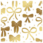 Rosedale - Papier-cadeau métallique Rosedale - 30 po l x 144 po L - Ruban-Motifs de rubans et de nœuds