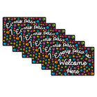 Ashley Productions - Smart Poly Tapis de souris pour ordinateur - 8" x 10" - Chaque patte est la bienvenue ici - Paquet de 6-Commencez votre journée du bon pied avec ces accessoires élégants et fonctionnels qui arborent des citations inspirantes et des expressions positives.