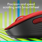 Logitech Signature M650L Souris Sans Fil - Rouge-Prise Optimale Pour Votre Main: Cette souris confortable grande taile est conçue pour les mains larges, pour une prise optimale