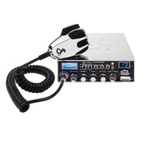 Cobra - 29LTD Radio CB chromée avec AM/FM-Accédez aux chaînes AM et FM pour communiquer avec plus d'utilisateurs et avec une meilleure qualité sonore