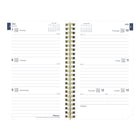 Blueline - 2025-2026 agenda académique hebdomadaire/mensuel - 8 po x 5 po - Collection Marbre - Anglais-Espace pour les notes sur chaque page double