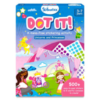 Skillmatics - Dot it! Unicorns & Princesses-30 feuilles d'autocollants faciles à décoller