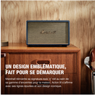 Marshall - Acton III Haut-parleur Bluetooth sans fil - Bleu nuit-Un design emblématique qui se démarque : Marshall a revisité sa gamme emblématique de haut-parleurs pour la maison inspirés du rock ’n’ roll avec un look épuré qui fait forte impression. son design emblématique éclipse tous les autres haut-parleurs sur l’étagère. des détails emblématiques comme le logo script Marshall et les boutons de commande en laiton rendent hommage à l’héritage du rock ’n’ roll. choisissez la finition qui vous ressemble :
