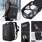 Speedex - 15,6" Sac à dos étanche multifonctionnel pour ordinateur portable avec serrure et port de chargement USB - noir-4