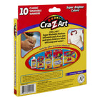 Cra-Z-Art - Marqueurs classiques lavables Broadline - Paquet de 10-Les marqueurs Cra-Z-Art sont dotés de capuchons hermétiques pour une durée de vie prolongée et l'éclat des couleurs. Nos marqueurs sont durables, l'encre sèche rapidement pour éviter les bavures et conserver son éclat durablement