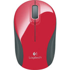 Logitech – Souris Mini Mouse M187 sans fil, rouge/noir-Grâce à la technologie sans fil Logitech Advanced 2.4 GHz, vous profiterez de la fiabilité d'un dispositif filaire, mais avec la liberté et la commodité de la technologie sans fil