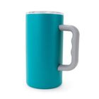 General Supply Goods + Co - Tasse à café avec poignée 600 ml - Sarcelle -Couvercle coulissant