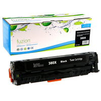fuzion - HP CF380X (312X) Cartouche De Toner Compatible - Haut Rendement - Noir-Noir