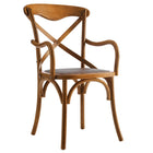 Modway - Gear Fauteuil à manger Ensemble de 2 - Noyer-6