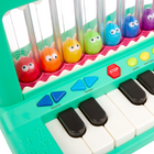 Battat - piano Croco Pop -Crocos colorés : Appuyez sur les touches du piano pour voir les petits crocos monter, descendre et s’illuminer