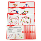 edxeducation Kit de démarrage squelettique Geo - 144 pièces multicolores - 20 cartes d'activités recto verso -COMPÉTENCES GÉOMÉTRIQUES PRÉCOCES POUR LES 5 ANS ET PLUS - Avec des pièces droites et courbes, cet ensemble de construction de formes offre d'innombrables façons de créer des formes 2D ou 3D. Utilisez-le pour enseigner les formes géométriques et leurs attributs !