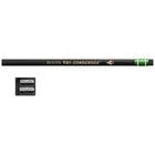 Ticonderoga - Crayons triangulaires 11/32 po avec taille-crayon - 0,7 mm - #2 Tendre - Noir - Paquet de 6-La forme triangulaire ergonomique permet une prise en main plus facile avec moins de tension de la main