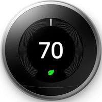 Google - Thermostat Nest Learning boîte ouverte - A0013 - Acier inoxydable-Économies Intelligentes : Apprend votre emploi du temps et vos préférences pour ajuster automatiquement les températures, vous aidant ainsi à économiser de l'énergie.