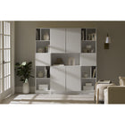 South Shore - Liora - Bibliothèque étroite 5 tablettes - Blanc solide-Facile à agencer : combinez cette étagère aux autres de la même collection. Ces bibliothèques modulaires ont la même taille et sont conçues pour être agencées.