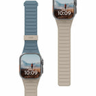 UAG - Bracelet Pathfinder Apple Watch 49/45/44/42 mm, Dune/Nuage-Silicone doux au toucher