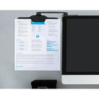 Mount-It! - Pince à documents pour support d'écran - noir-Pivote également à 360 degrés vers la gauche et vers la droite pour un angle de vision optimal