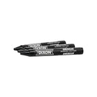 Dixon - Industrial Crayons de marquage américains - 5 po x 9/16 po -  noir Paquet de 12-Noir