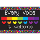 Ashley Productions - Smart Poly Tapis de souris pour ordinateur - 8" x 10" - Chaque voix est la bienvenue ici - Paquet de 6-Dites bonjour à un regain de motivation à chaque fois que vous cliquez et faites défiler.