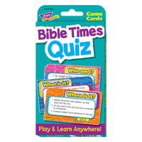Cartes de défi du quiz sur les temps bibliques TREND -Découvrez les personnes, les lieux et les choses de l'Ancien et du Nouveau Testament de la Bible avec ces cartes Challenge Cards.